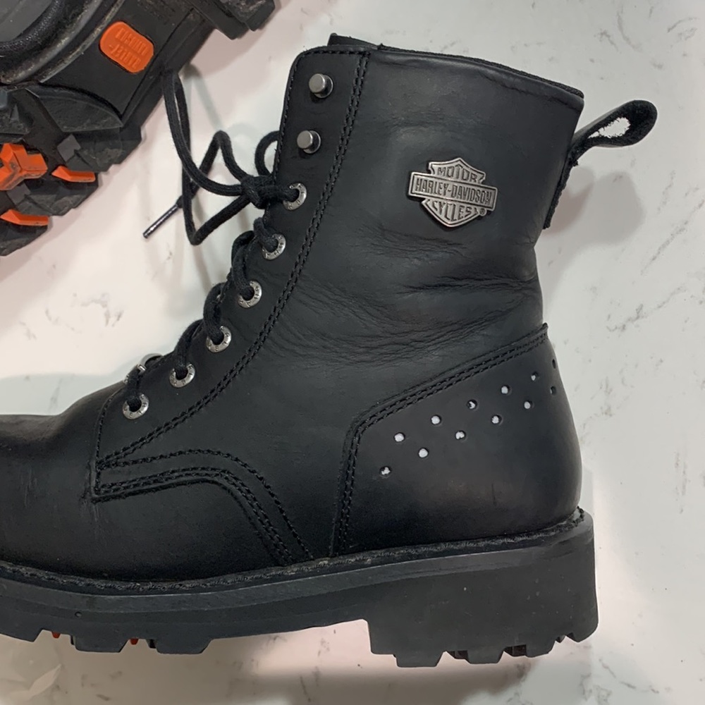 Harley Davidson Lace Up Leather boots - Picture 6 of 17